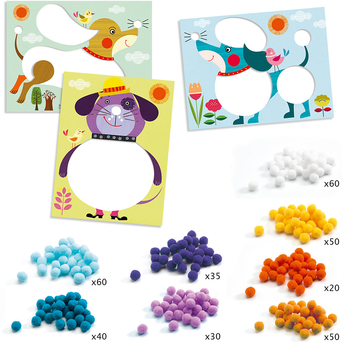 Bastelpackung 3-6 - Hunde