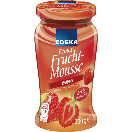 EDEKA Feines Fruchtmousse Erdbeer 300G