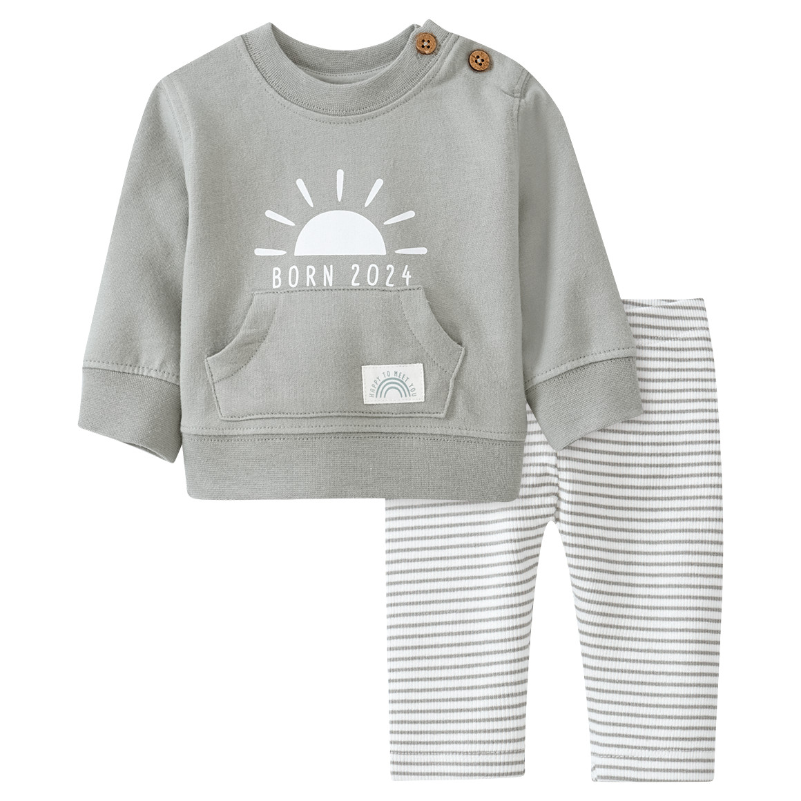 Newborn Sweatshirt und Hose Born 2024