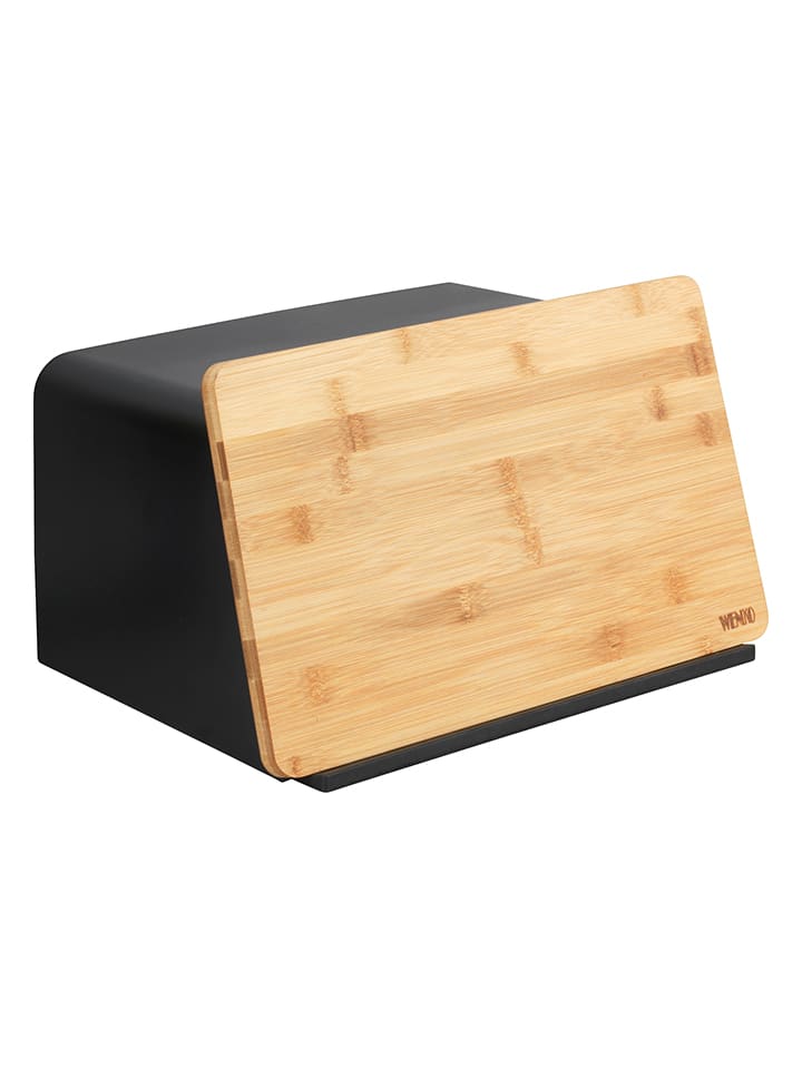Wenko Brotkorb in Schwarz - (B)35 x (H)20,5 x (T)26 cm günstig kaufen onesize
