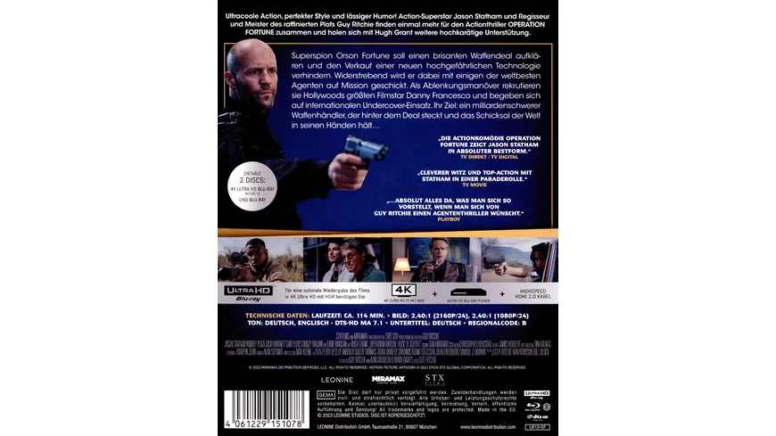 Operation Fortune - Steelbook - Limited Edition  (+ Blu-ray)