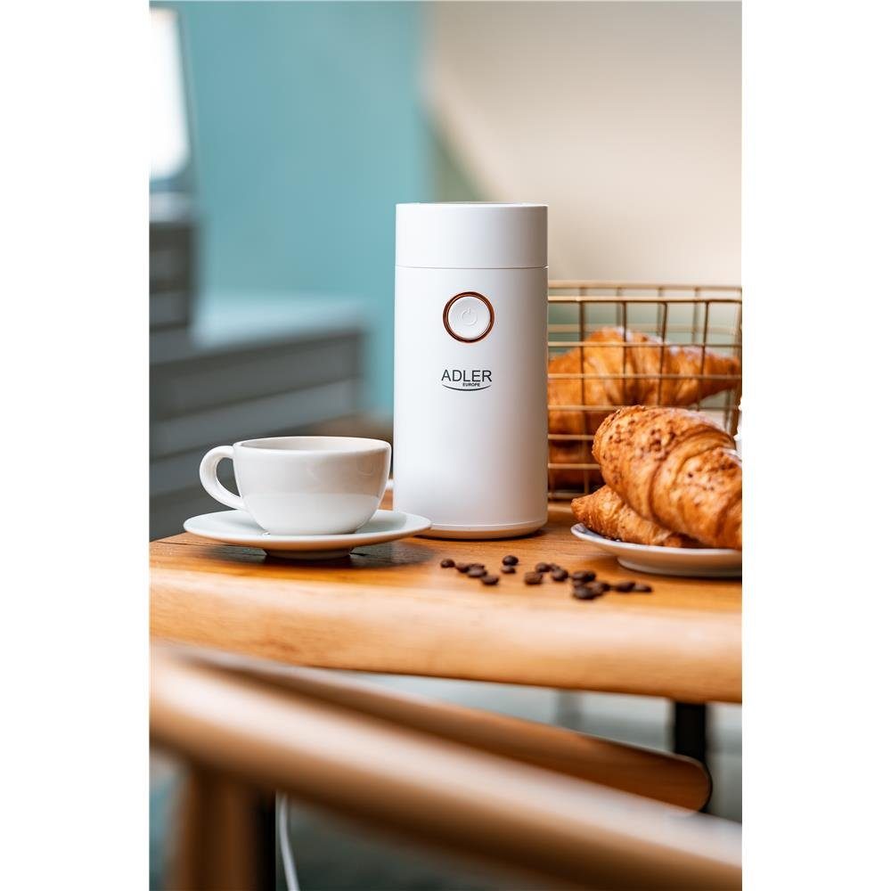 Adler Kaffeemühle AD 4446wg, elektrisch, aus Edelstahl, 150 W, Gewürzmühle, Chillimühle