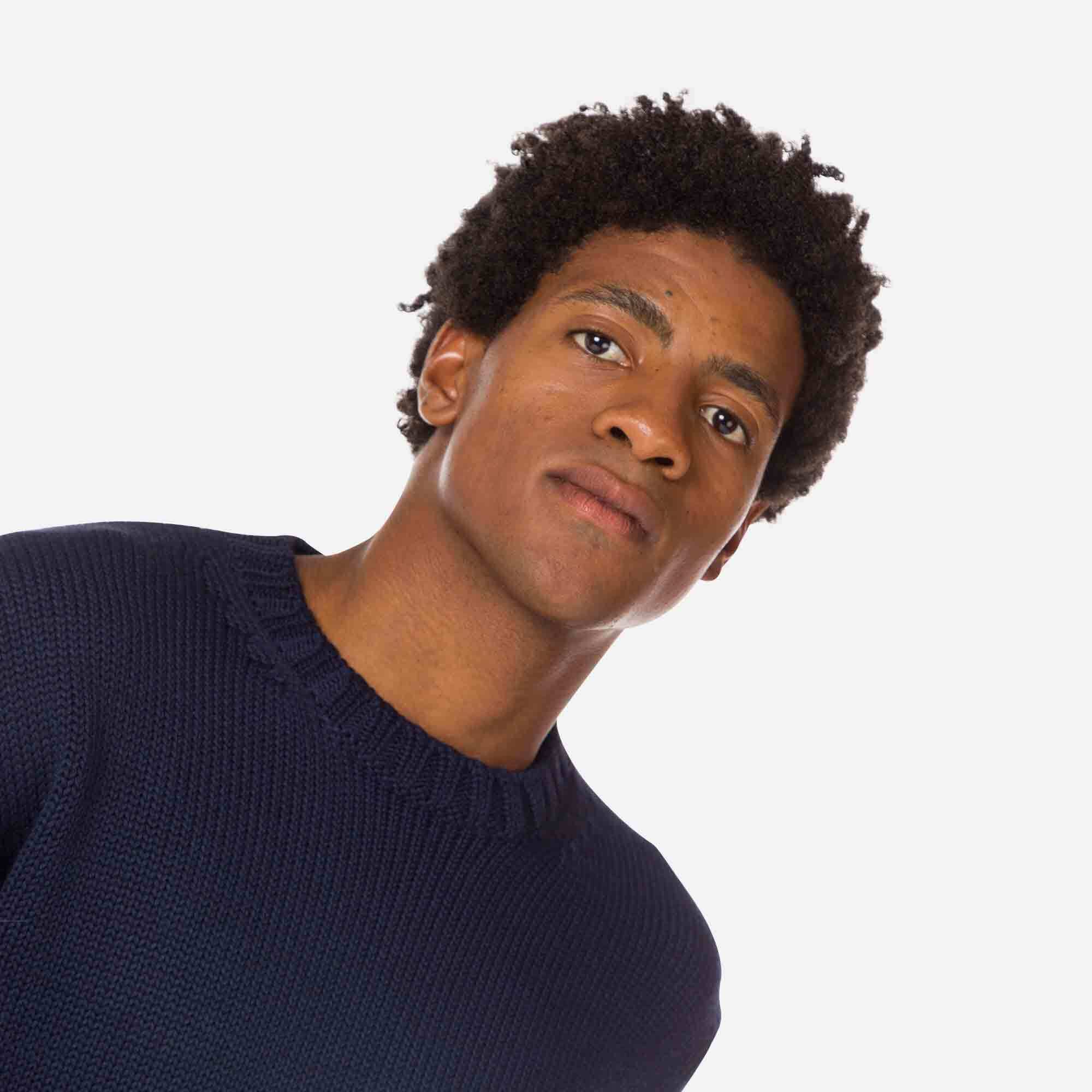 Pull Over en maille à col rond Homme