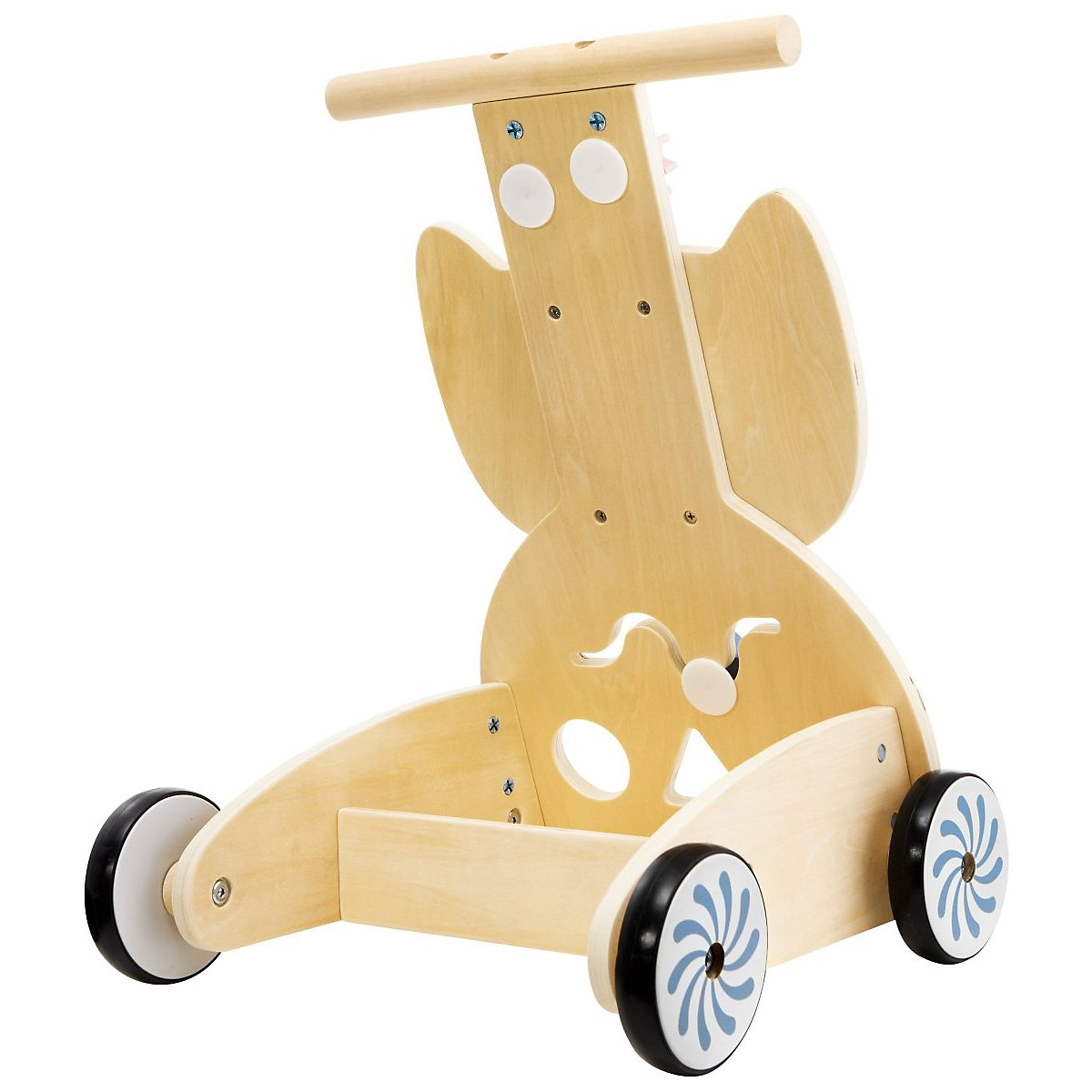 Holz Lauflernwagen multifunktionale Lauflernhilfe mit Blöcken