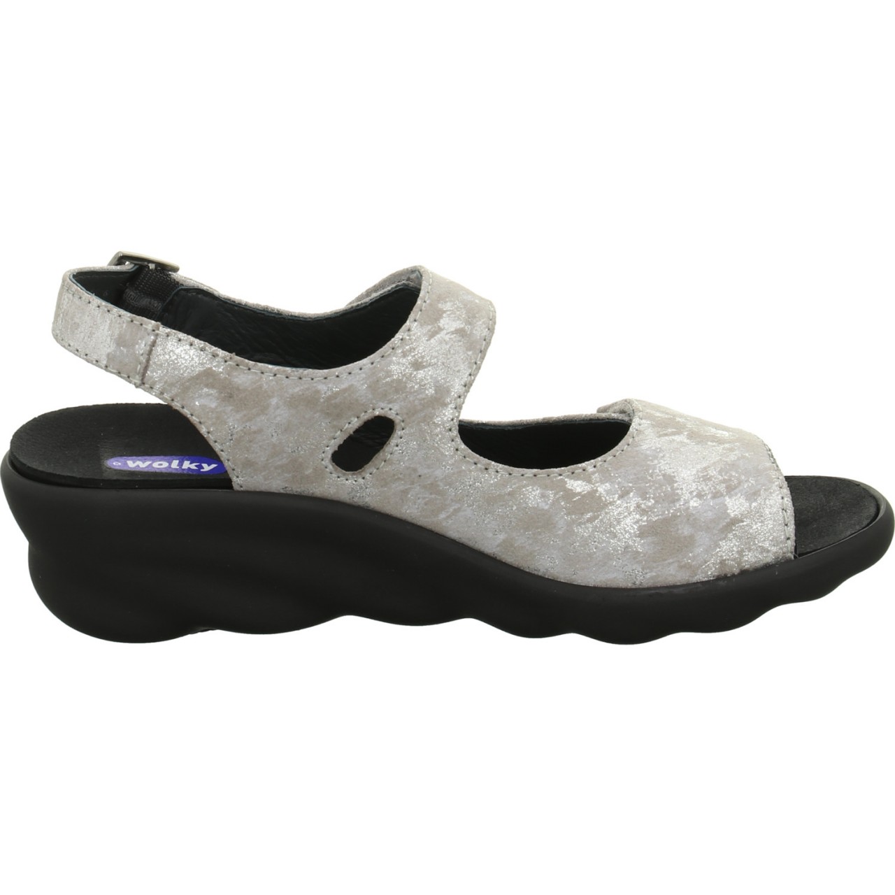 WOLKY Pantoletten grau Scala taupe