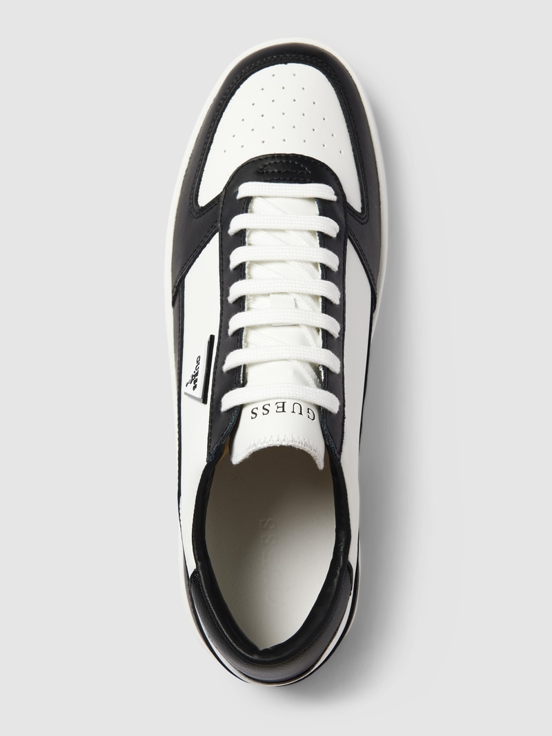 Sneaker aus Leder-Mix Modell 'SILEA' in schwarz