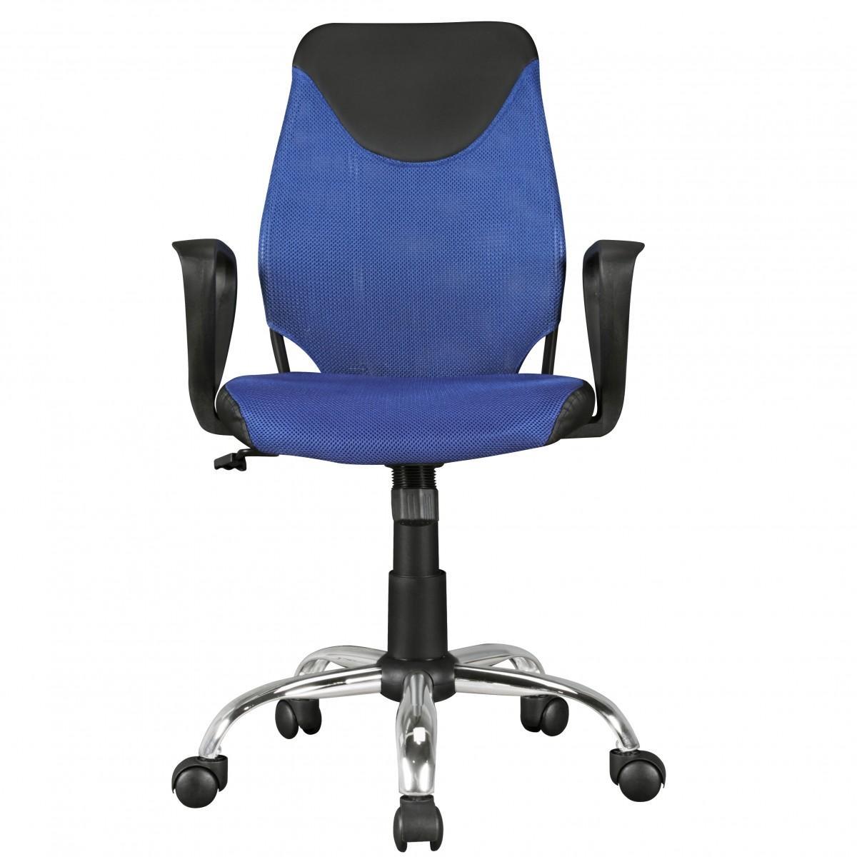 Amstyle Kinder-Drehstuhl KiKa, Schwarz-Blau