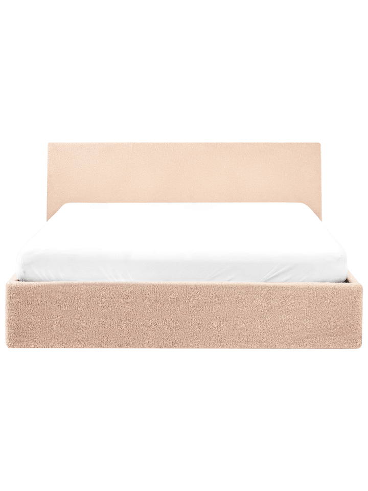 Beliani Doppelbett ORBEY in Beige - (W) 157 x (H) 88 x (L) 212 cm günstig kaufen onesize