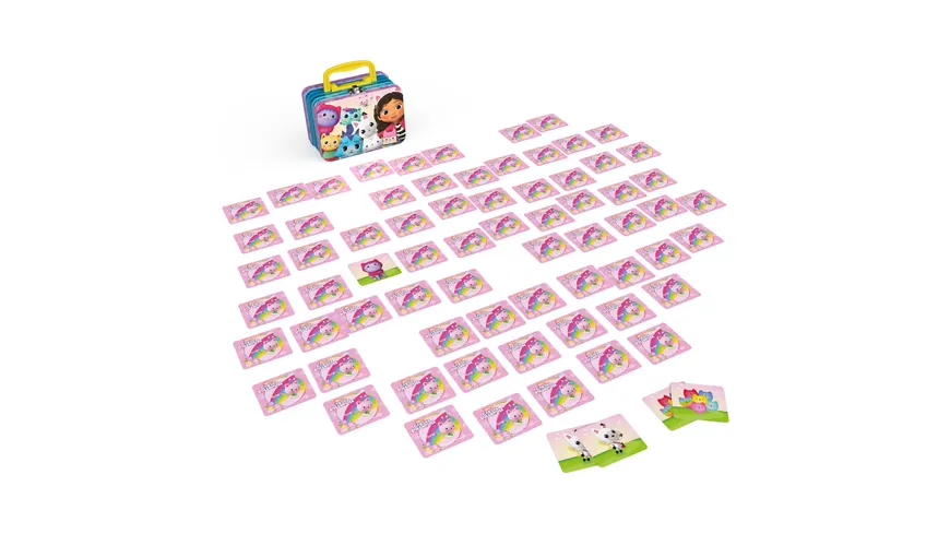 Spin Master Games Gabby's Dollhouse Memo-Spiel Köfferchen