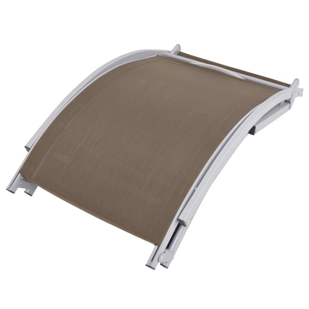 vidaXL Gartenliege Klappbare Sonnenliegen 2 Stk. Taupe Textilene, 2 St.