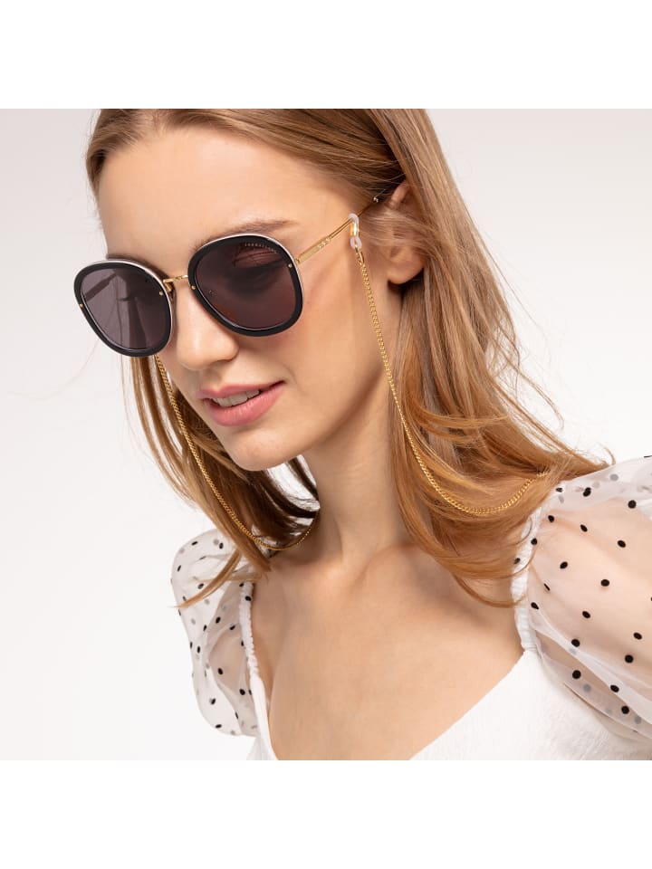 Thomas Sabo Sonnenbrille in gold, schwarz, weiß günstig kaufen onesize