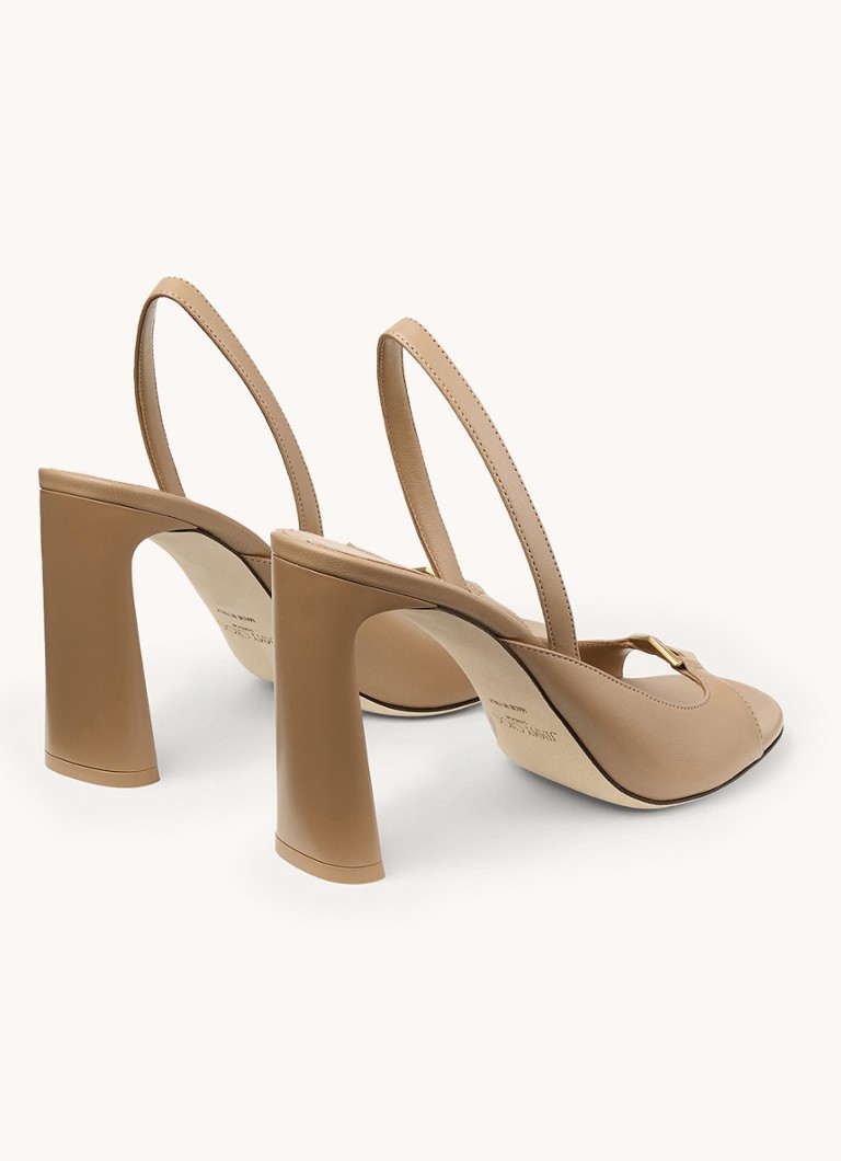Jimmy Choo Lev 95 Slingback-Pumps aus Lammleder