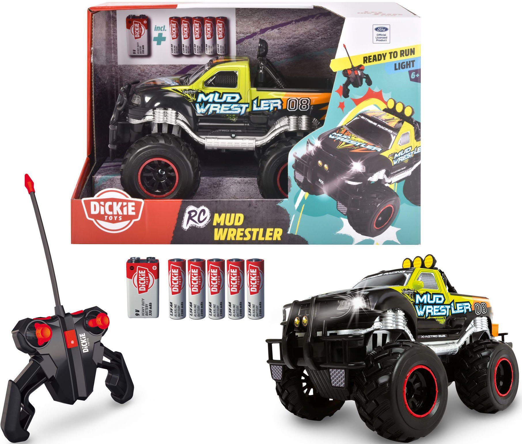Dickie Toys RC-Monstertruck RC Mud Wrestler Ford F150, RTR