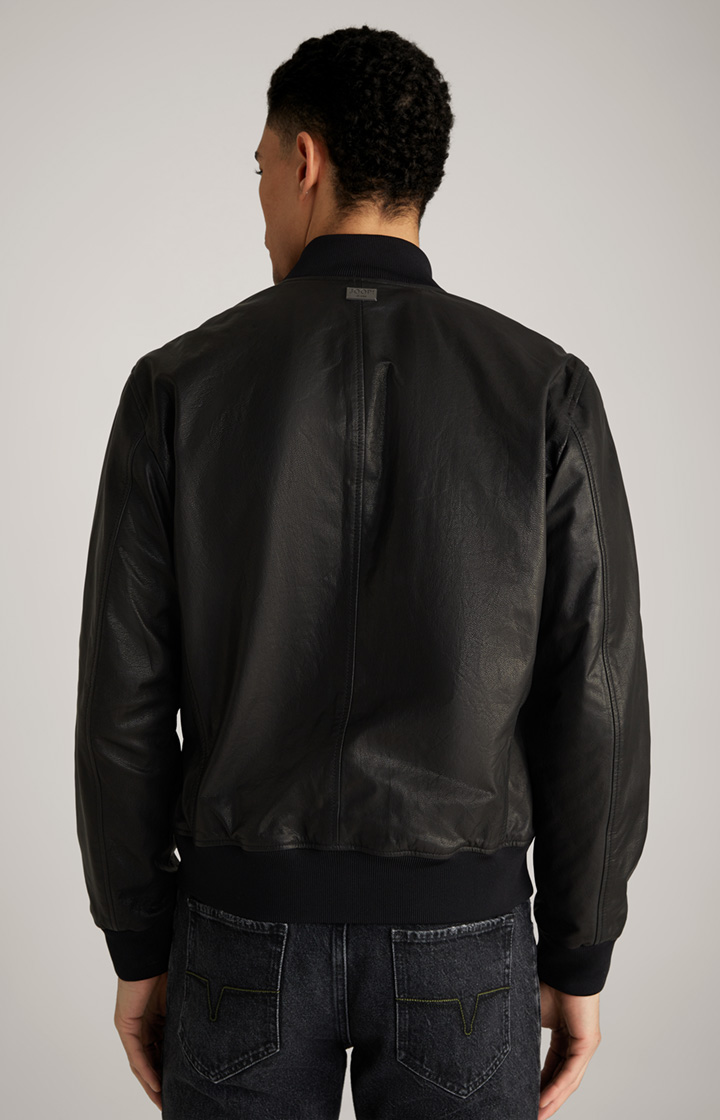 Lederjacke Cuk in Schwarz
