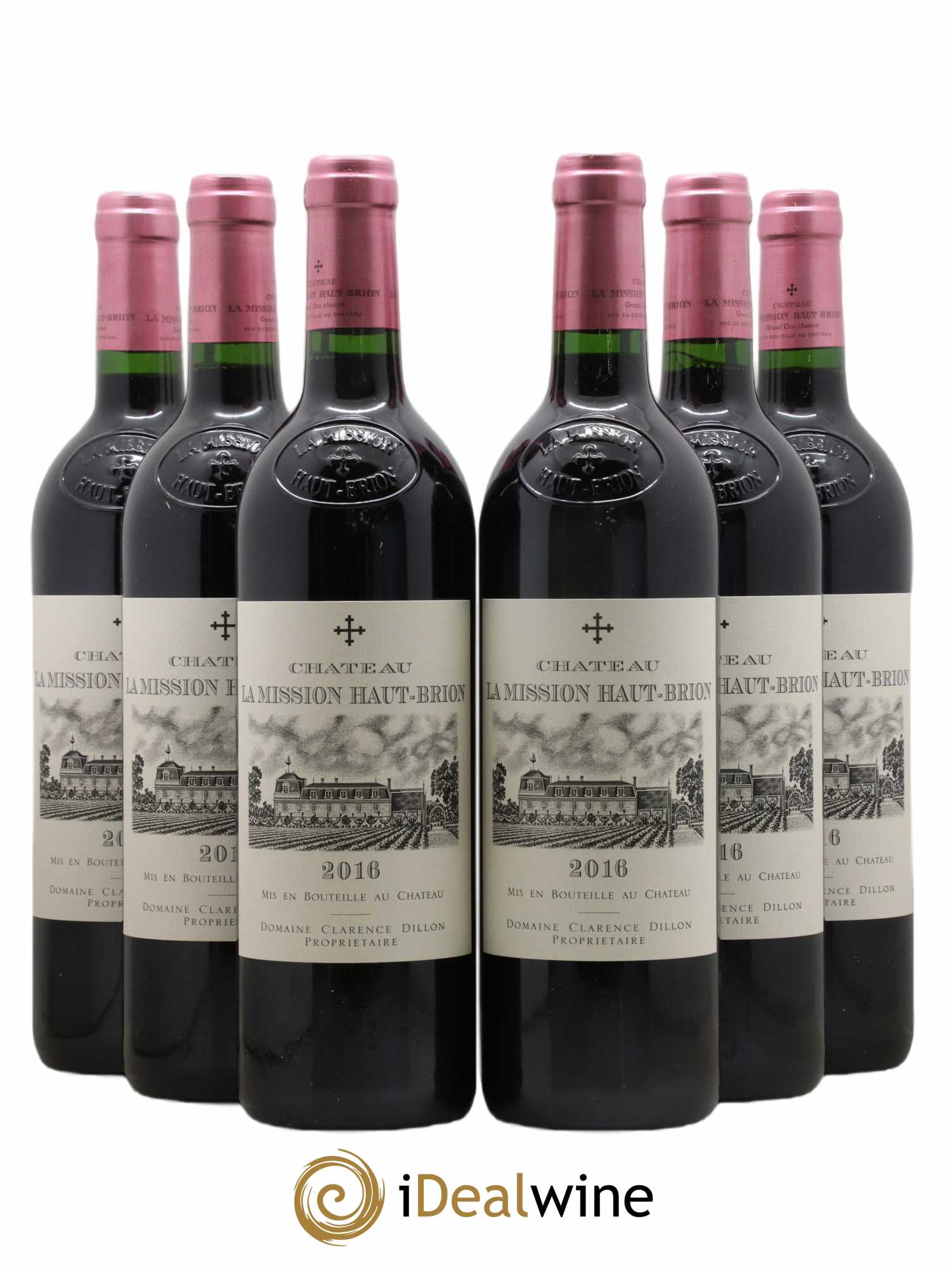 Château La Mission Haut-Brion Cru Classé de Graves  2016 - Lot de 6 Bouteilles