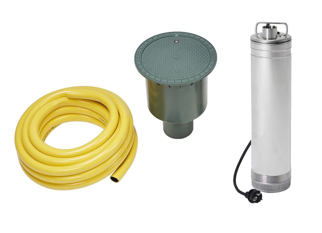 4rain COMPACT Erdtank-Paket 1.600 Liter Garten-Comfort
