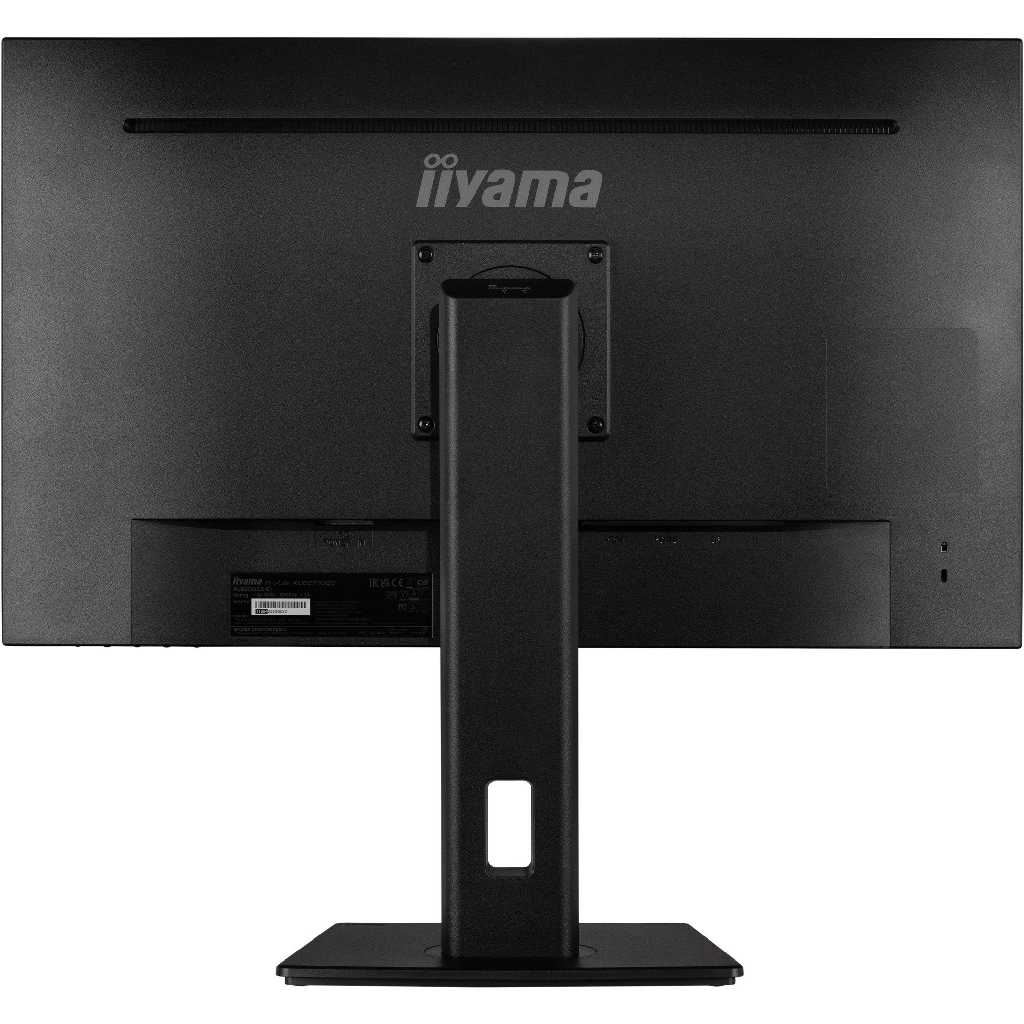 Iiyama iiyama ProLite XUB2793QS-B1, LED-Monitor, (QHD, Gaming-Monitor (75 Hz, LED)