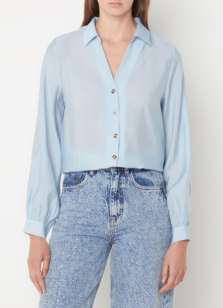 Never Fully Dressed Cami-bluse i lyocell med ballongermer