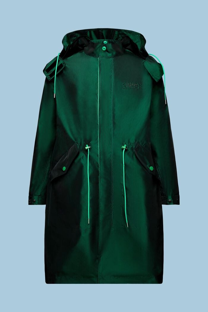 Zipp-Off-Parka in Metallic-Optik