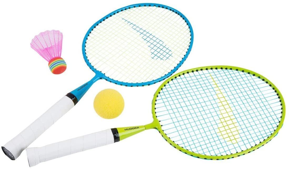 Hudora Federball Federball Set Kids - Bundle für Kinder - 2 Schläger und Bälle