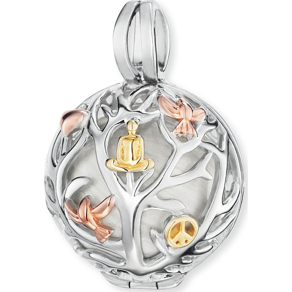 Engelsrufer Pendentif 925 Argent platiné, Laiton tricolore Pendentif