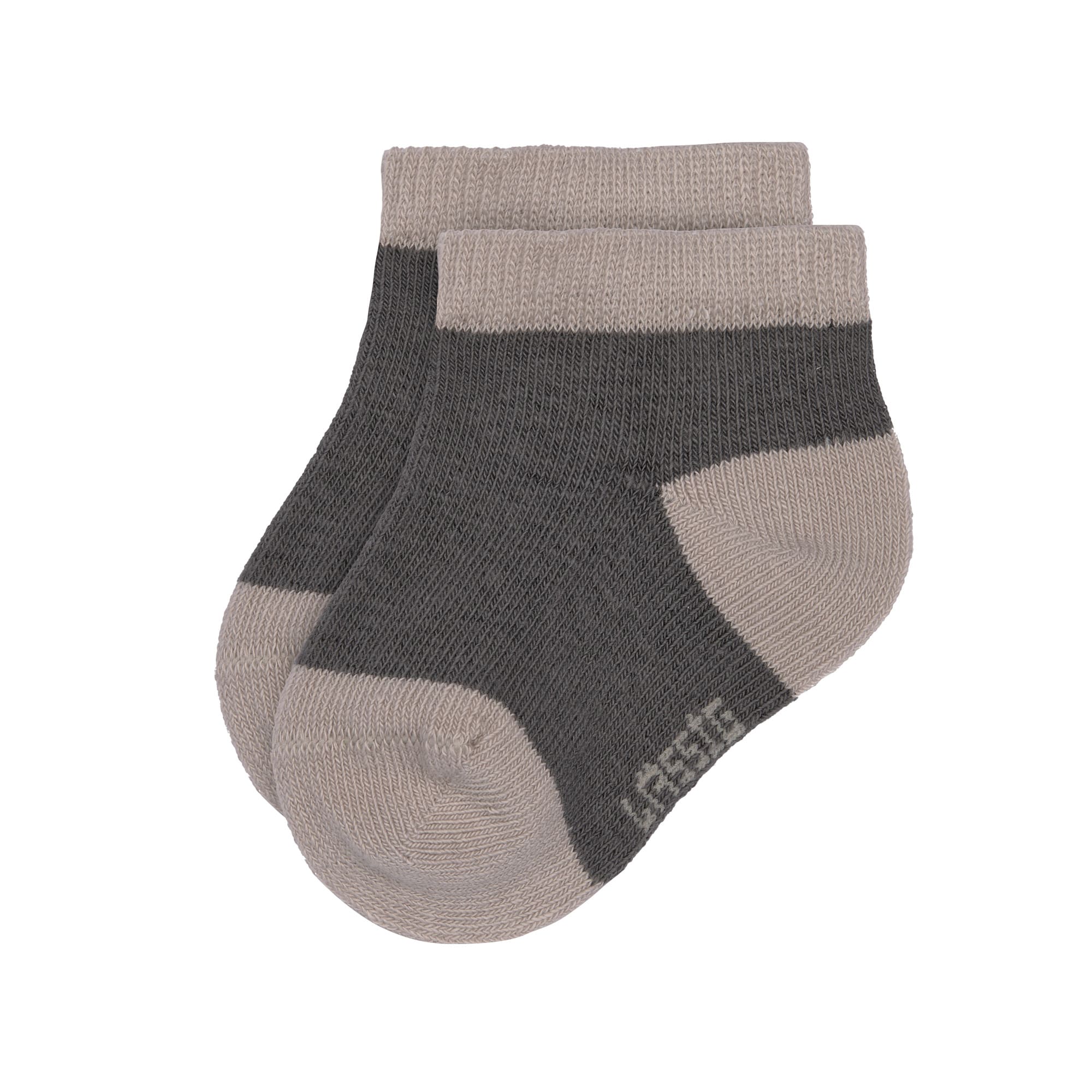 Kinder Sneaker Socken (3er-Set), Anthrazit Taupe