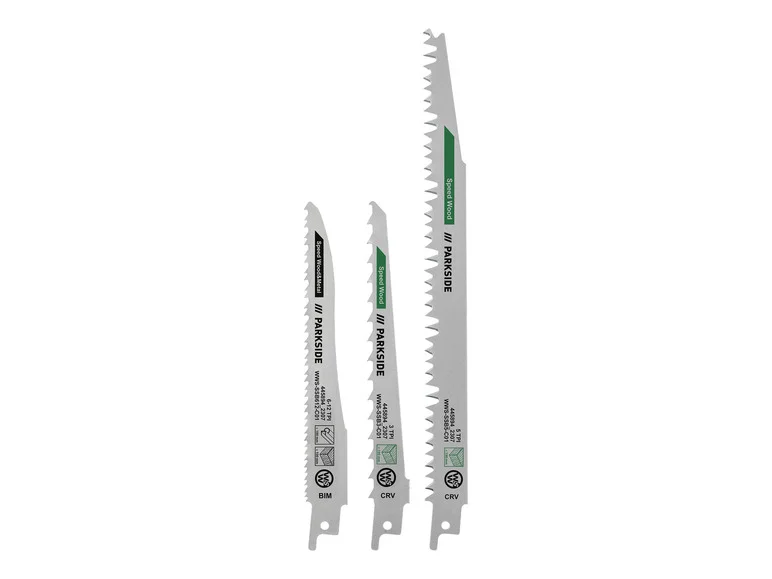 Conjunto de lâminas de serra PARKSIDE® Sabre PFSZ 3 B1, 3 folhas