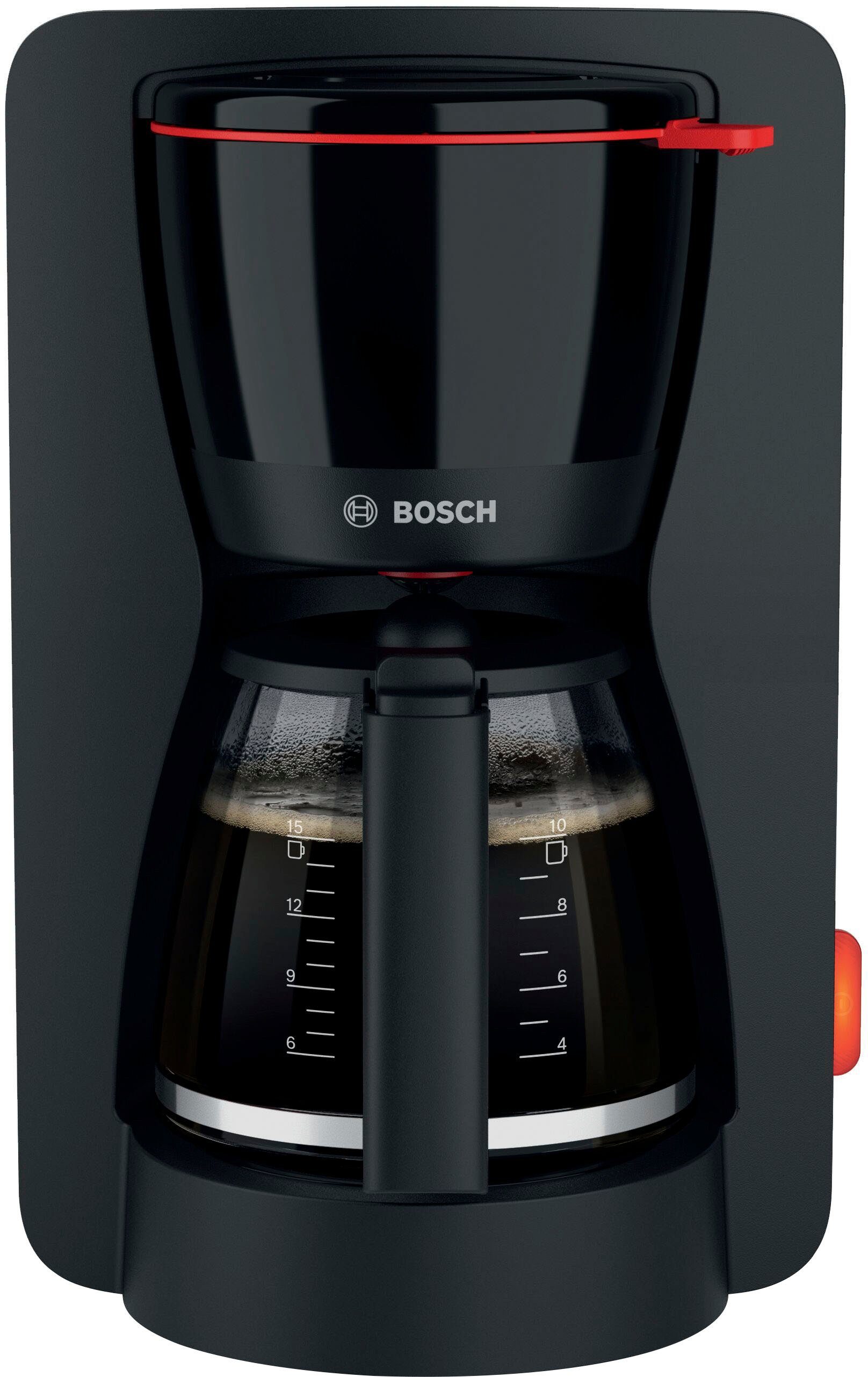 BOSCH Filterkaffeemaschine MyMoment TKA3M133, 1,25l Kaffeekanne, Papierfilter 1x4, 60min Warmhaltefunktion, Aroma intense, Entkalkungsprogramm, 1200 W