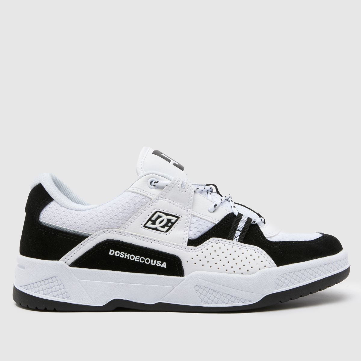DC Construct-sneakers i vitt och svart