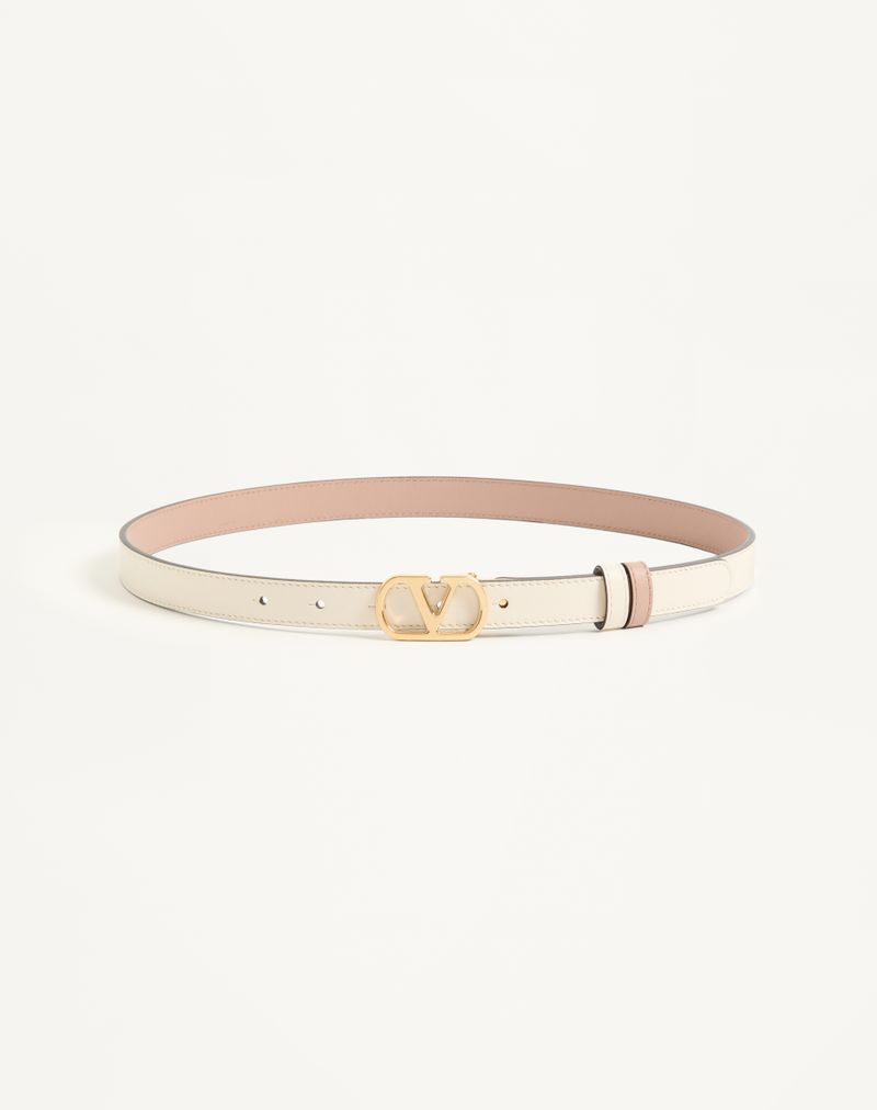 VLogo Signature vendbart bælte i skinnende kalveskind 20 mm