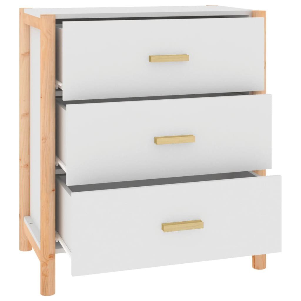 vidaXL Sideboard Sideboard Weiß 62x38x70 cm Holzwerkstoff (1 St)