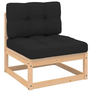 vidaXL Loungesofa 3-tlg. Garten-Lounge-Set mit Kissen Kiefer Massivholz, 1 Teile