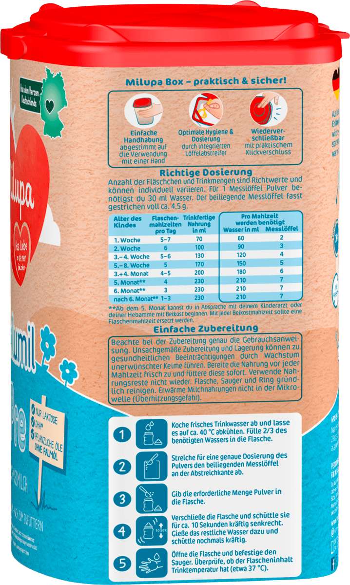 Anfangsmilch Pre Milumil von Geburt an, 0,8 kg