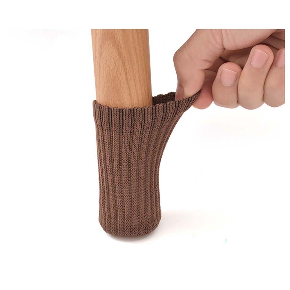 CTGtree Stuhlsocke Stuhlbeinsocke Möbel Socken Anti-Rutsch Wollsocken Hocker, (16 St)