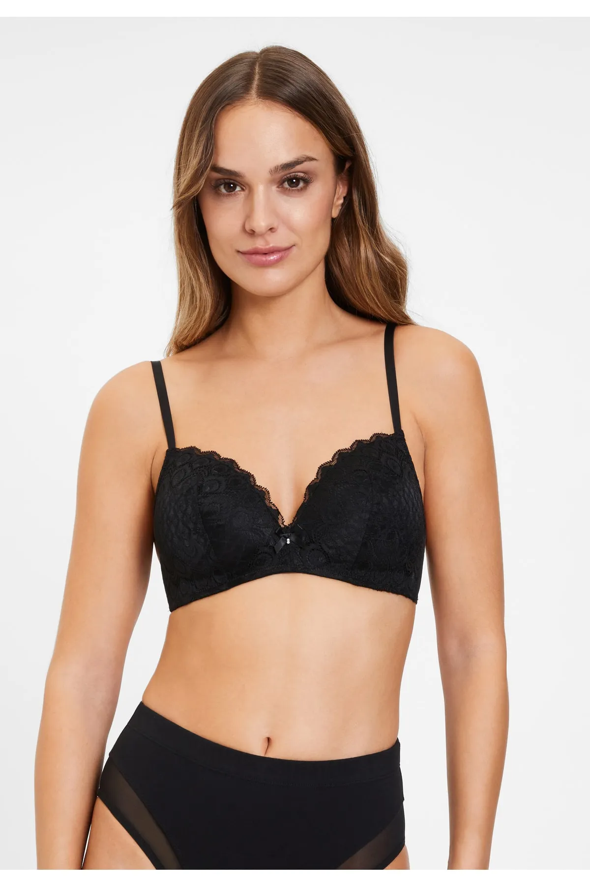 Nuance  Bralette Schalen-BH ohne Bügel mit Spitze