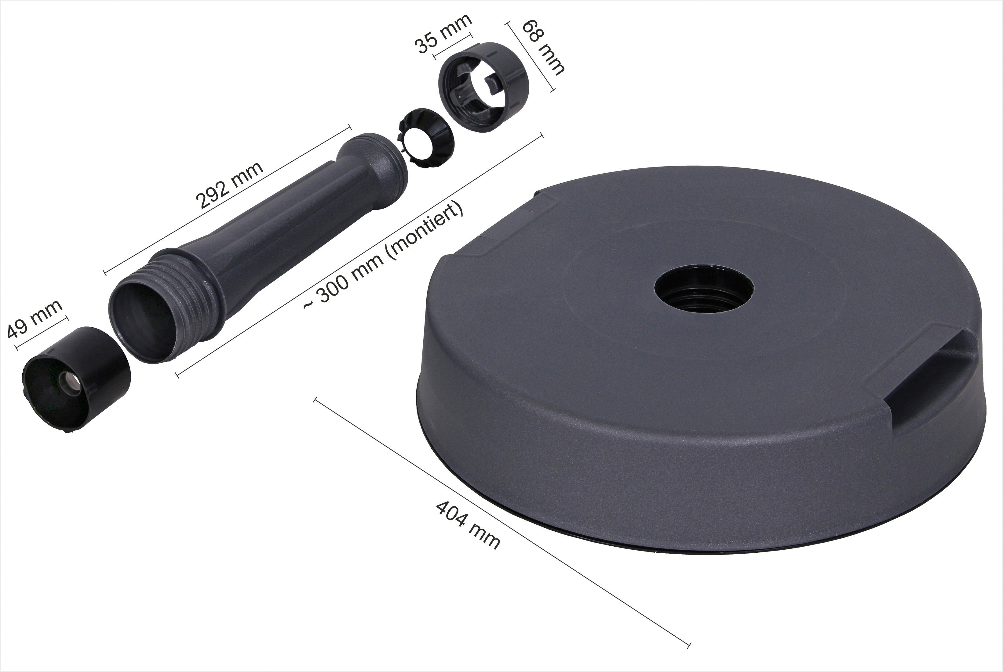 Schneider Schirme Schirmhalter Beton-Ständer, für Stöcke bis Ø 32 mm