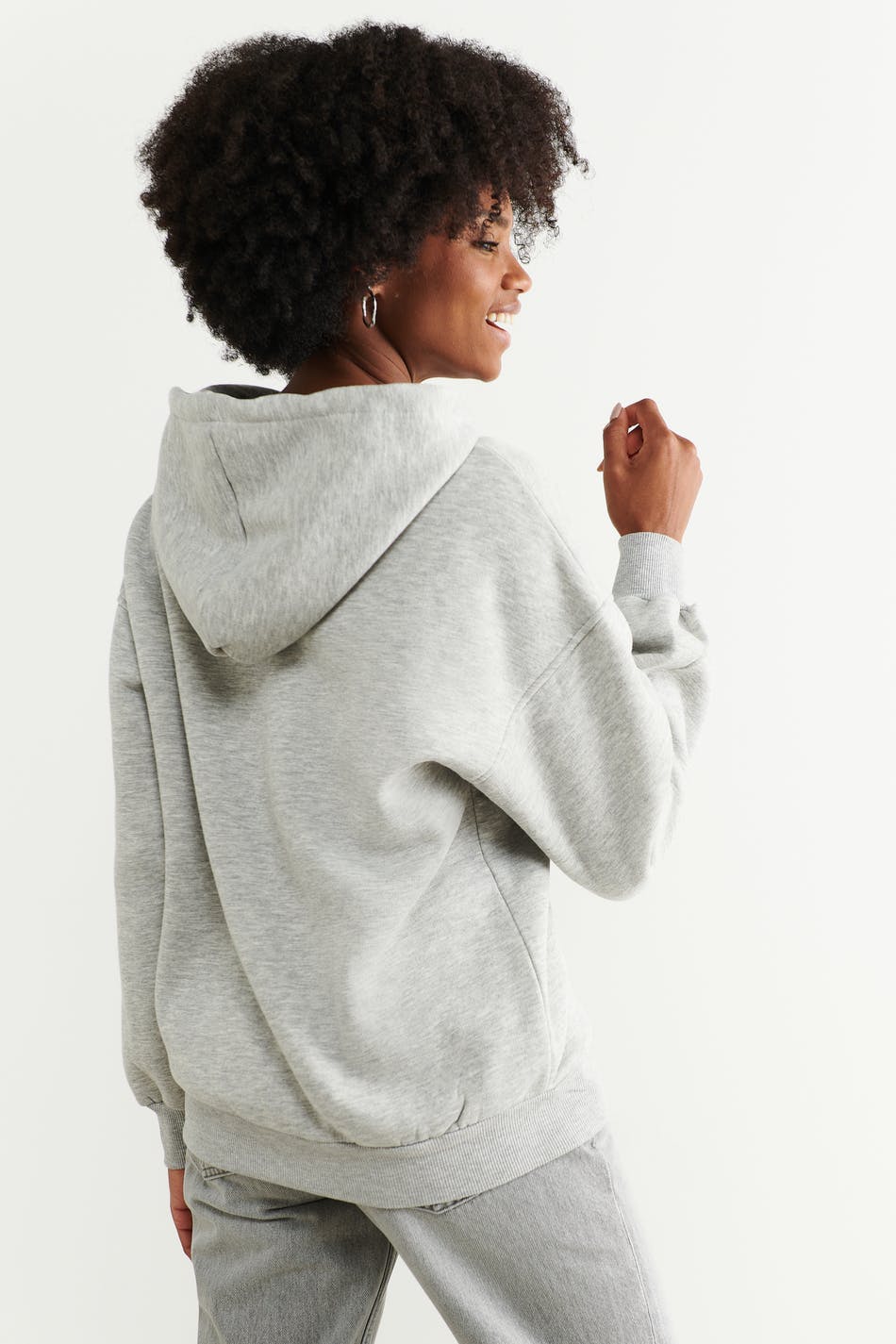 Oversized zip hoodie