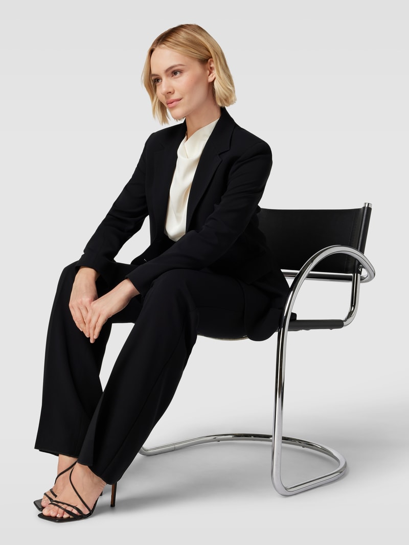 Blazer mit Pattentaschen Modell 'LINZ' in schwarz