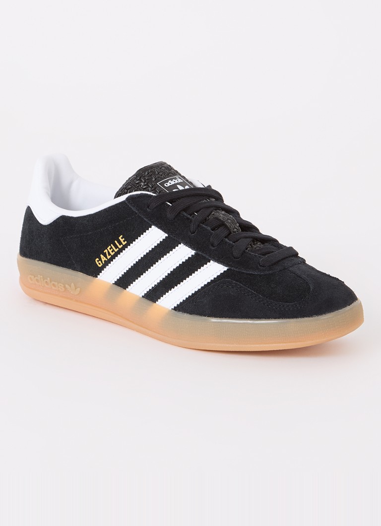 Baskets d'intérieur Adidas Gazelle en daim avec détails en cuir