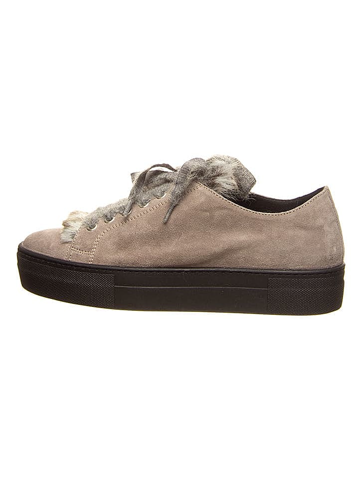 Cinque Leder-Sneakers in Grau günstig kaufen 39