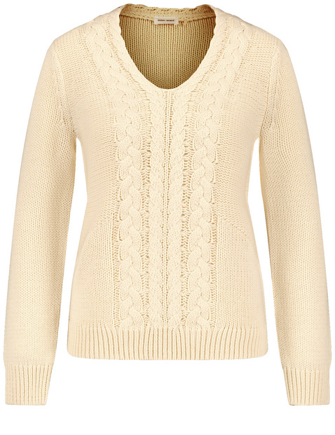 Pullover mit Zopfmuster