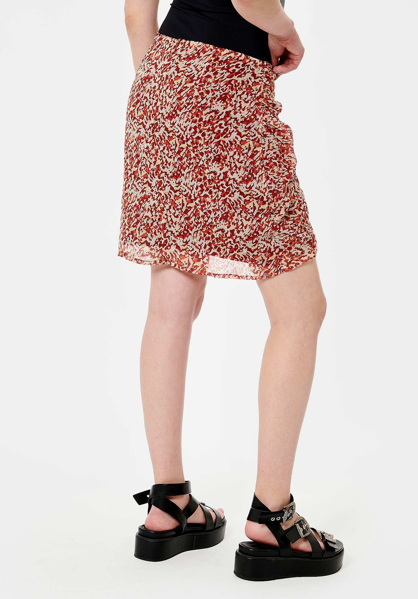 GUITA  Jupe fantaisie femme en 100% polyester recyclé