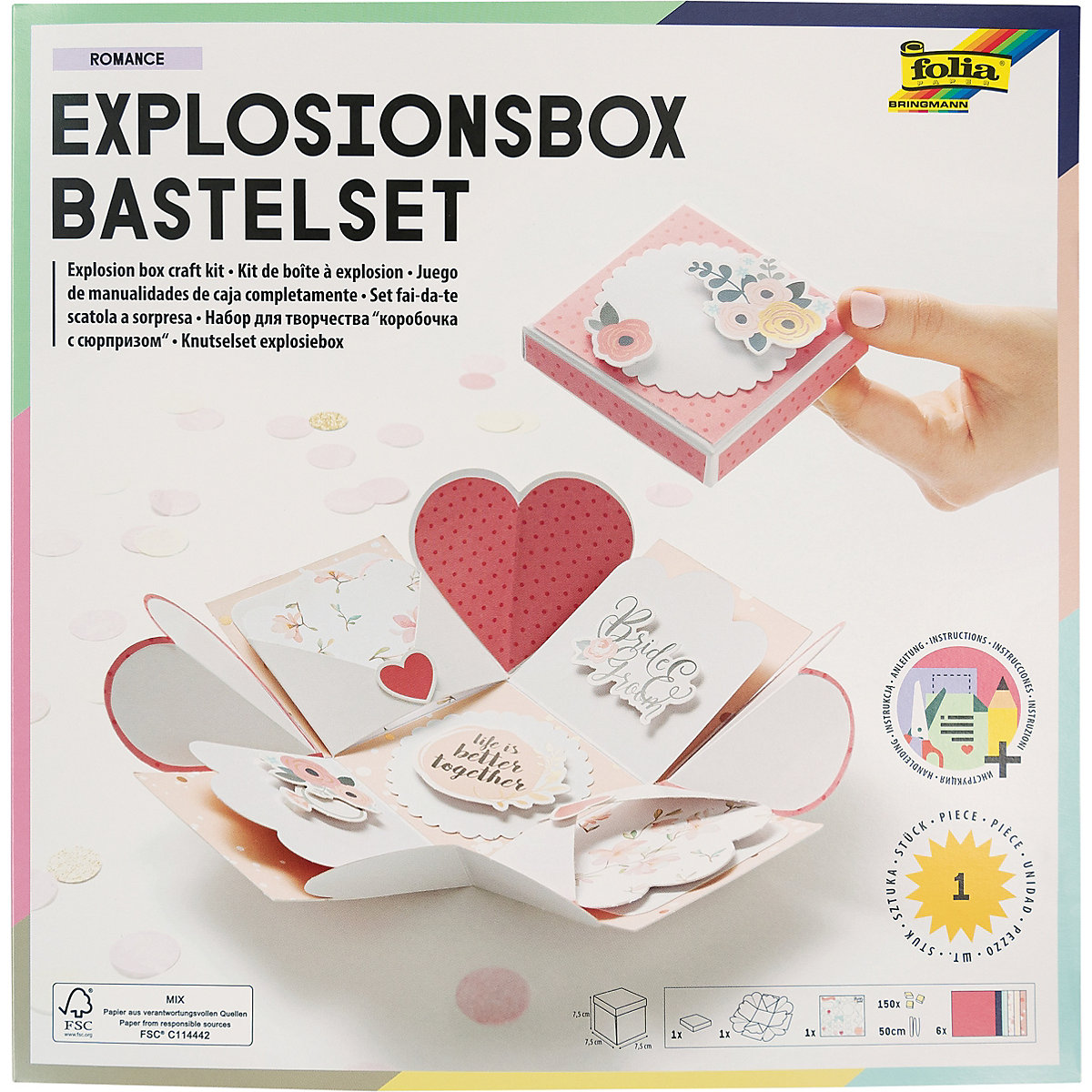 Explosionsbox-Bastelset ROMANCE