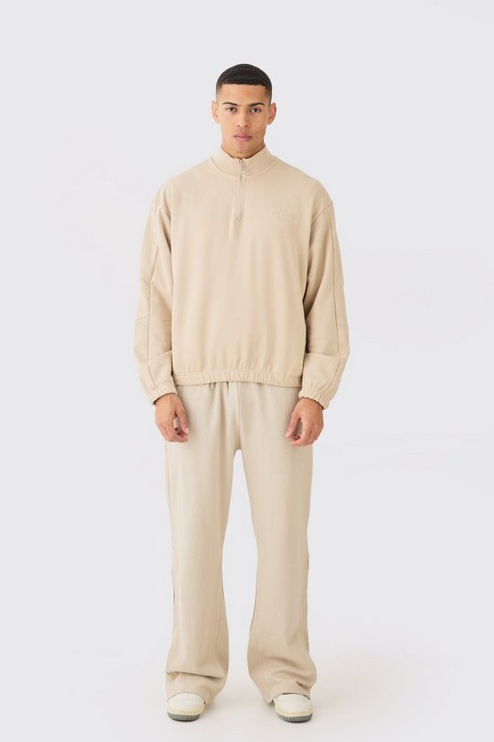 Kastiges Oversize Sweatshirt mit Trichterkragen