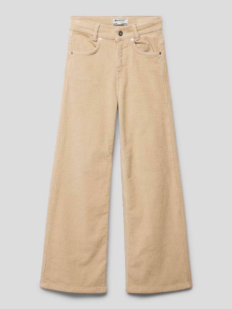 Cordhose mit Knopfverschluss Modell 'NORMAL' in beige