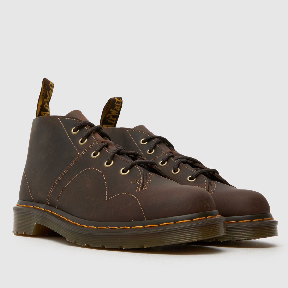 Dr Martens – Mörkbruna Church Monkey-stövlar