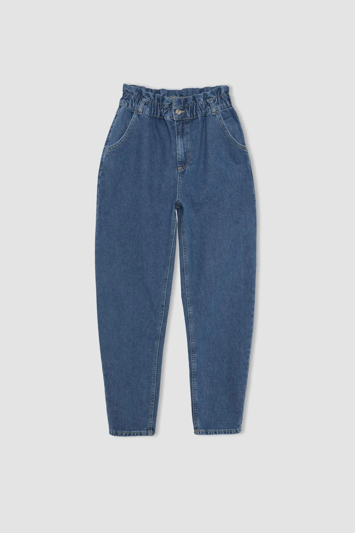 DeFacto  Knöchellange Paperbag-Jeans mit hoher Taille