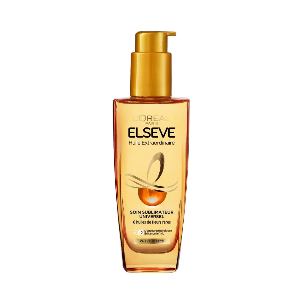 L'Oréal Paris Elseve Huile Extraordinaire Soin huile cheveux sublimatrice enrichie en 6 huiles de fleurs rares