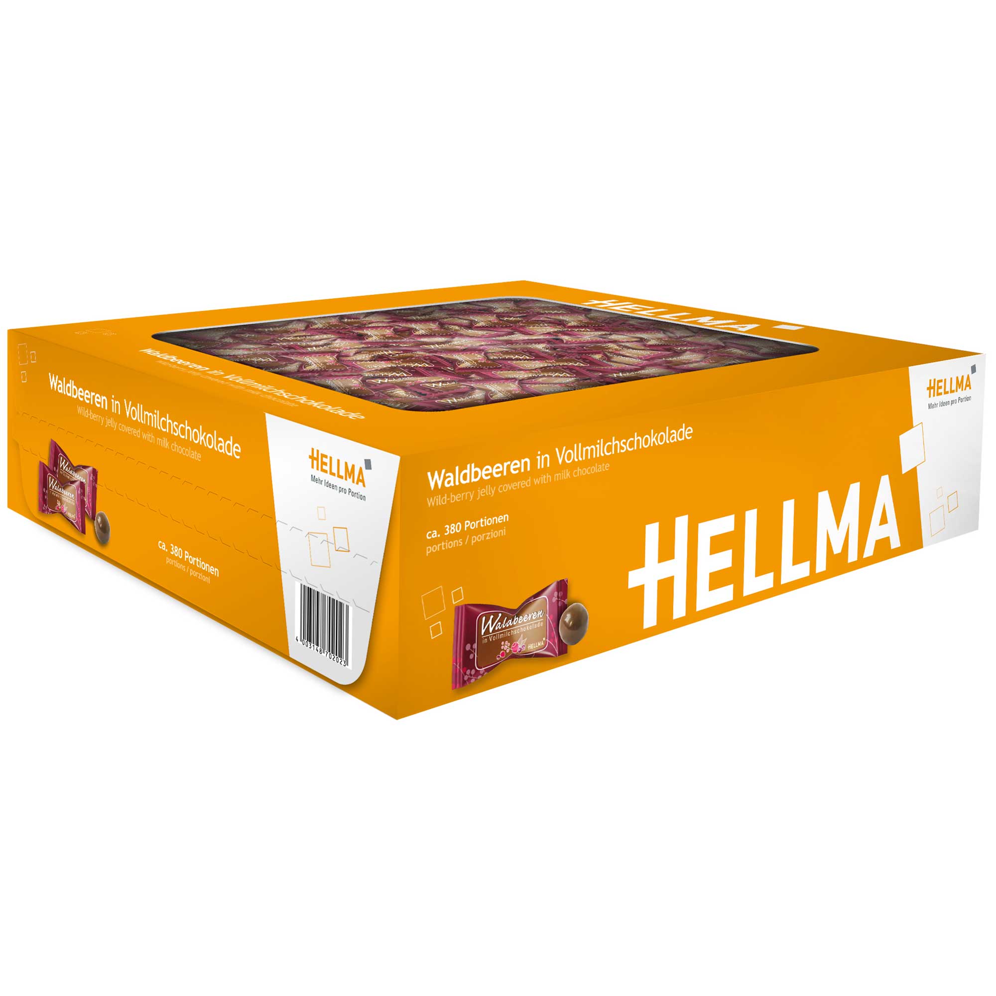 Hellma Waldbeeren in Vollmilchschokolade 380er