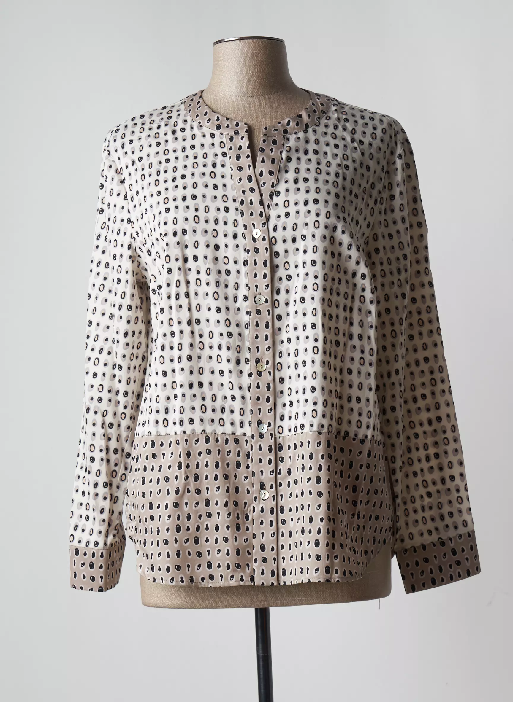 Just White Chemisiers Femme couleur beige
